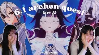 Glittr Goes CRAZY Over Crimson Moon Lore Drops! (6.1 Luna II Act 3 FULL Reaction) | Genshin Impact 