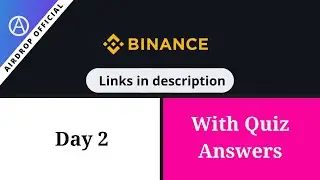 Binance Learn & Earn Day 2 Quiz with answers