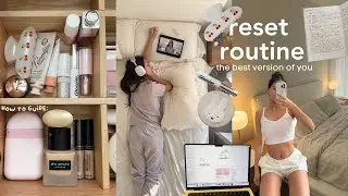 Sunday RESET Routine: cleaning my apartment, self-care, how to journal, gym, habit building