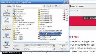 Merge PDF files