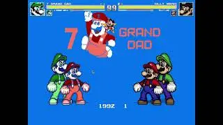 Batalha de MUGEN #61: 7 GRAND DAD and 4 GRAND UNCLE vs Silly Mario Bros