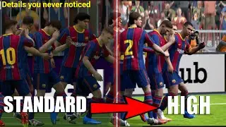 Differences Between High and Standard Graphics In Pes 2021 | eFootball Pes 2021| Whiplash Gaming