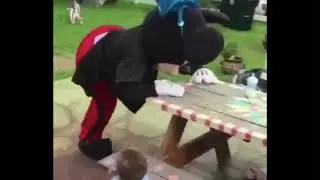 Mickey getting lit