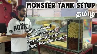 Monster  மீன் தொட்டி setup எப்படி? how to setup  fish tank தமிழ் | Bt aqua coimbatore