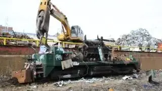 a diesel getting scrapped