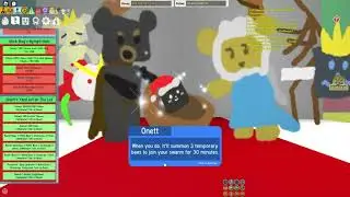 Roblox - Bee Swarm Simulator - Finishing Onett's Yard Art On The Lid Quest.  Beesmas 2022.