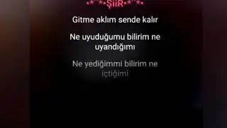 Fon müziği harika Karaoke şiirler Gitme
