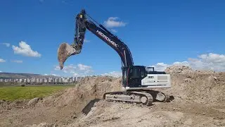 HİDROMEK 310 TERS KOVA KAMYON YÜKLEME YOL YAPMA