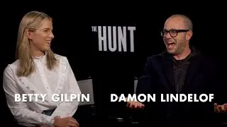 Damon Lindelof and Betty Gilpin discuss THE HUNT controversy and working with Trent Reznor.