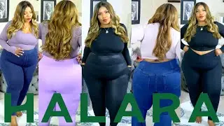 HALARA TRY ON HAUL | DENIM & SHINY LEGGINGS + PATITOFF + CLOUDFUL 3.0 LEGGINGS 