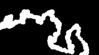 Whipped cream spray #1 - Processing - generative animation