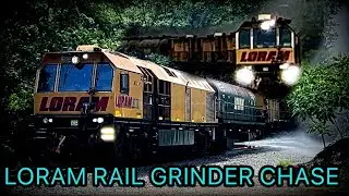 LORAM RAIL GRINDER CHASE ON THE NS CONEMAUGH LINE!!