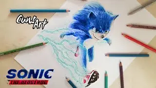 COMO DIBUJAR A SONIC | LA PELICULA | sonic hedgehog | how to draw sonic movie
