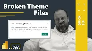 Error Importing Theme File - Quick Tip