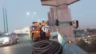 Work at night  , #Mobile_Crain #shorts #viral