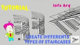 Create differents types of staircases / 1001bit plugin SketchUp