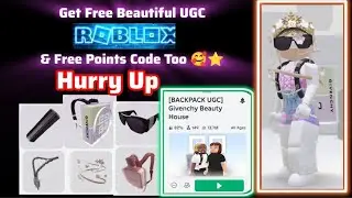 Get Free Beautiful UGC & Free Points Code Too 🥰⭐ #roblox #robloxugclimited #freeitems