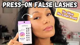 Kiss Impress Press-On False Lashes │No Glue, No Lash Band │Are they worth the hype? What to expect.