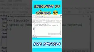 Calcular el Factorial de un número #shorts #short #reels #fvzsystem #fvz_system #algoritmo