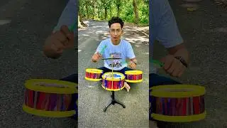 New big Hip Hop Drums Set Senior Musical Band Instruments with 3 Drums, 1 Dish, 1 Stool & Sticks🔥