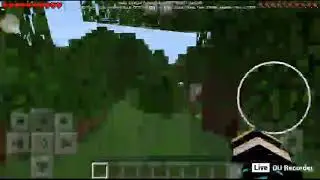 Моя Minecraft прямая трансляция с использованием DU Recorder