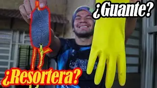 Resortera con un GUANTE - Cómo hacer una cauchera (tirachina) PASO a PASO