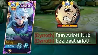SORRY BUFFED DYRROTH BUT YOU CAN'T BEAT ME IN EXP LANE!! | ARLOTT VS DYRROTH - MLBB