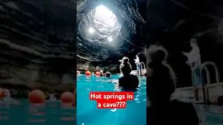 Every wanted to swim in a hot spring inside of a crater?