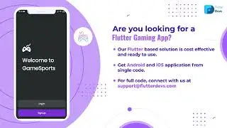 Flutter Online Gaming App