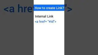 How to create Link? | Interview Question & Answer | Coding Awareness #shorts