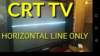 PENSONIC CRT TV HORIZONTAL LINE ONLY
