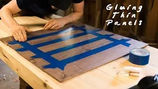 Gluing Thin Panels (Simple Easy Method Using Blue Tape)