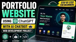 Portfolio Website Using ChatGPT with AI Chatbot | Web Development Project