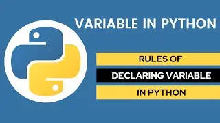 Python variable declaration I Rules of variable declaration in python hindi