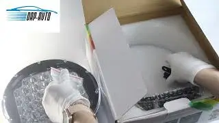 Светодиодная фара 96 W черная 225х225х90