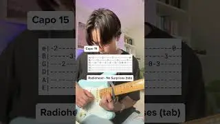 How to play No Surprises by Radiohead (guitar tabs)