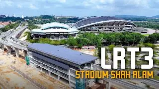 LRT3 Shah Alam Line: Stesen SA10 & Stadium Shah Alam Progress Update | Stadium Malawati Shah Alam