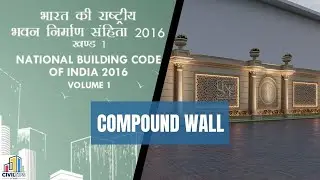 NBC of INDIA  Compound Wall Standard dimensions / national building code of india / Indian Standard