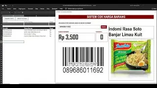 SISTEM INPUT DAN CEK BARANG DENGAN BARCODE | EXCEL & VBA TUTORIAL