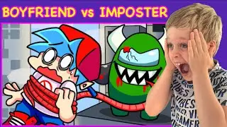 BOYFRIEND vs. IMPOSTER: REMATCH! Friday Night Funkin’ Logic by GameToons - REACTION!
