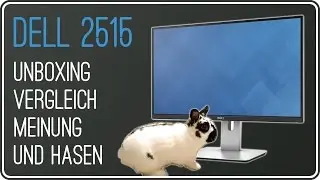 DELL Ultrasharp 2515H | Unboxing, Größenvergleich, Meinung und Hasen | 25 Zoll, WQHD Auflösung, IPS
