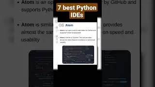 7 best Python IDE for developers 