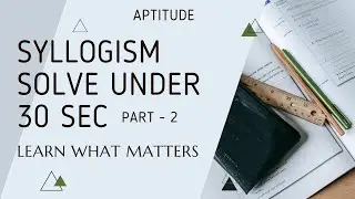 How to Solve Syllogism Problems - Part 2   !Notes in Description!