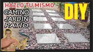 Homemade concrete pavers for patio or garden