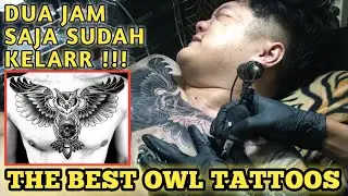 Wow...Just Two Hours to Get an Owl Tattoo on Your Chest || Made Tatto Bali
