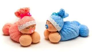 Beautiful baby doll out of soap and towel | Fragrant babies out of soap and towel