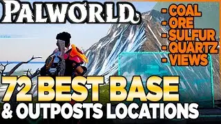 72 Best Base Locations in Palworld (Coal, Iron, Sulfur, Quartz, & Views)