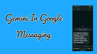 Gemini In Google Messaging