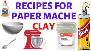 Recipes for Paper Mache Clay|| Paper Mache Clay|| Primary Art Lesson