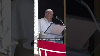 Não é fácil seguir o Senhor, mas só Ele tem palavras de vida eterna #papafrancisco  #angelus #shorts
